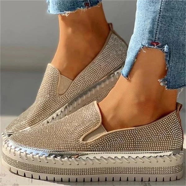 Rosalind Fairweather | Crystal Embellished Slip-On Sneaker For Women