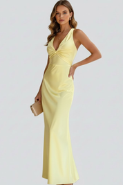 Antoinette Lacroix | Twist-Front V-Neck Maxi Dress For Women