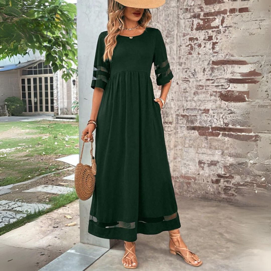 Isadora Blackmere | Long Sleeve Midi Dress For Women
