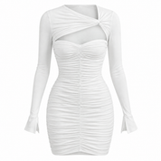 Vanessa Thackeray | Ruched Summer Dress With Cutout For Women