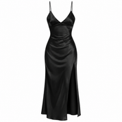 Vivienne Sinclair | Elegant Black Maxi Dress For Women