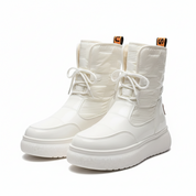 Marguerite Foxwell | White Platform Snow Boots For Women