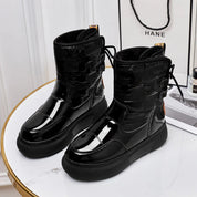 Marguerite Foxwell | White Platform Snow Boots For Women