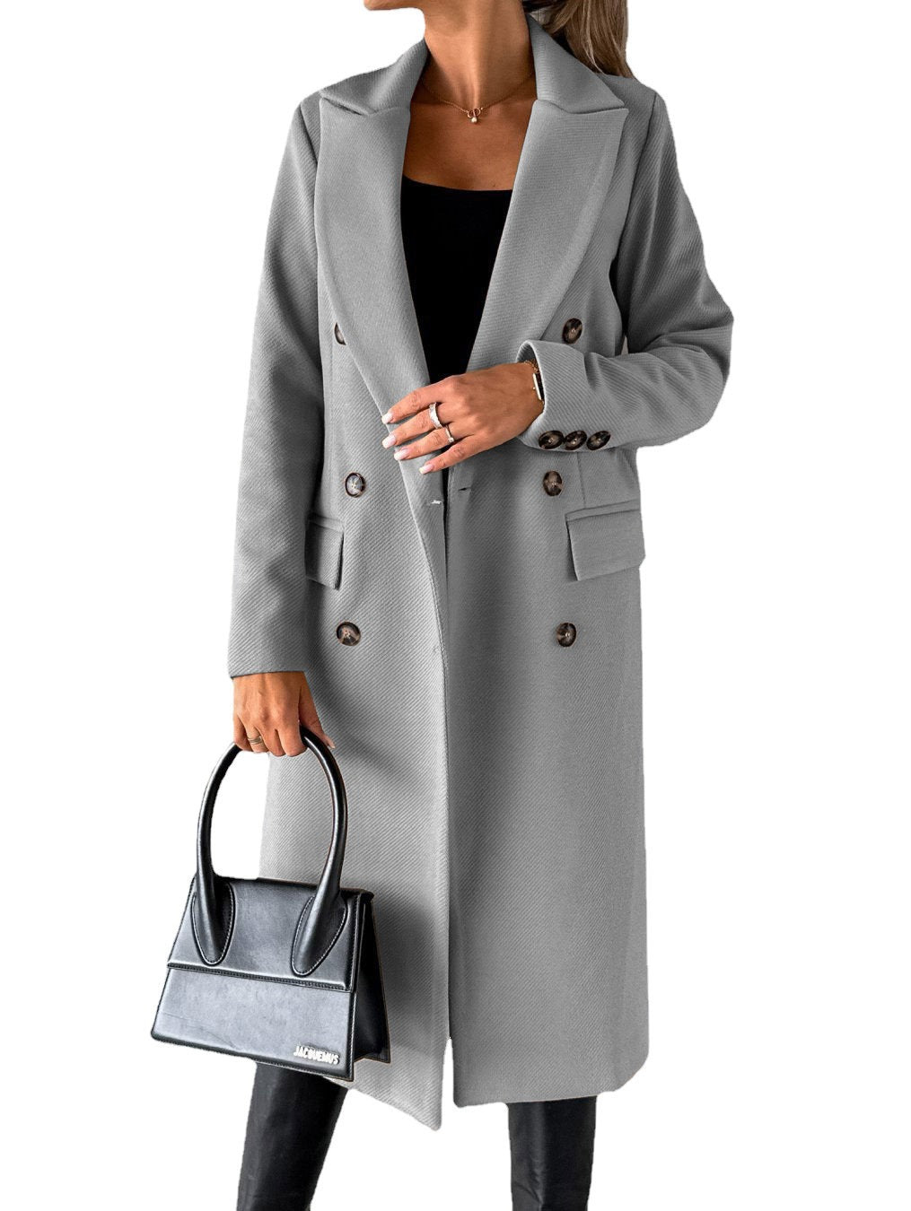 Claudia Renforth | Double-Breasted Longline Overcoat For Women