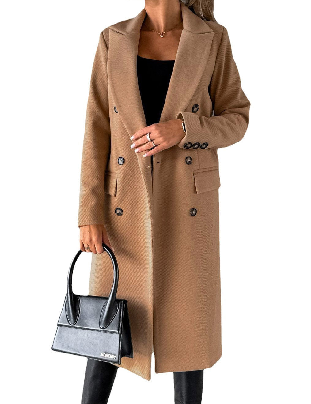 Claudia Renforth | Double-Breasted Longline Overcoat For Women