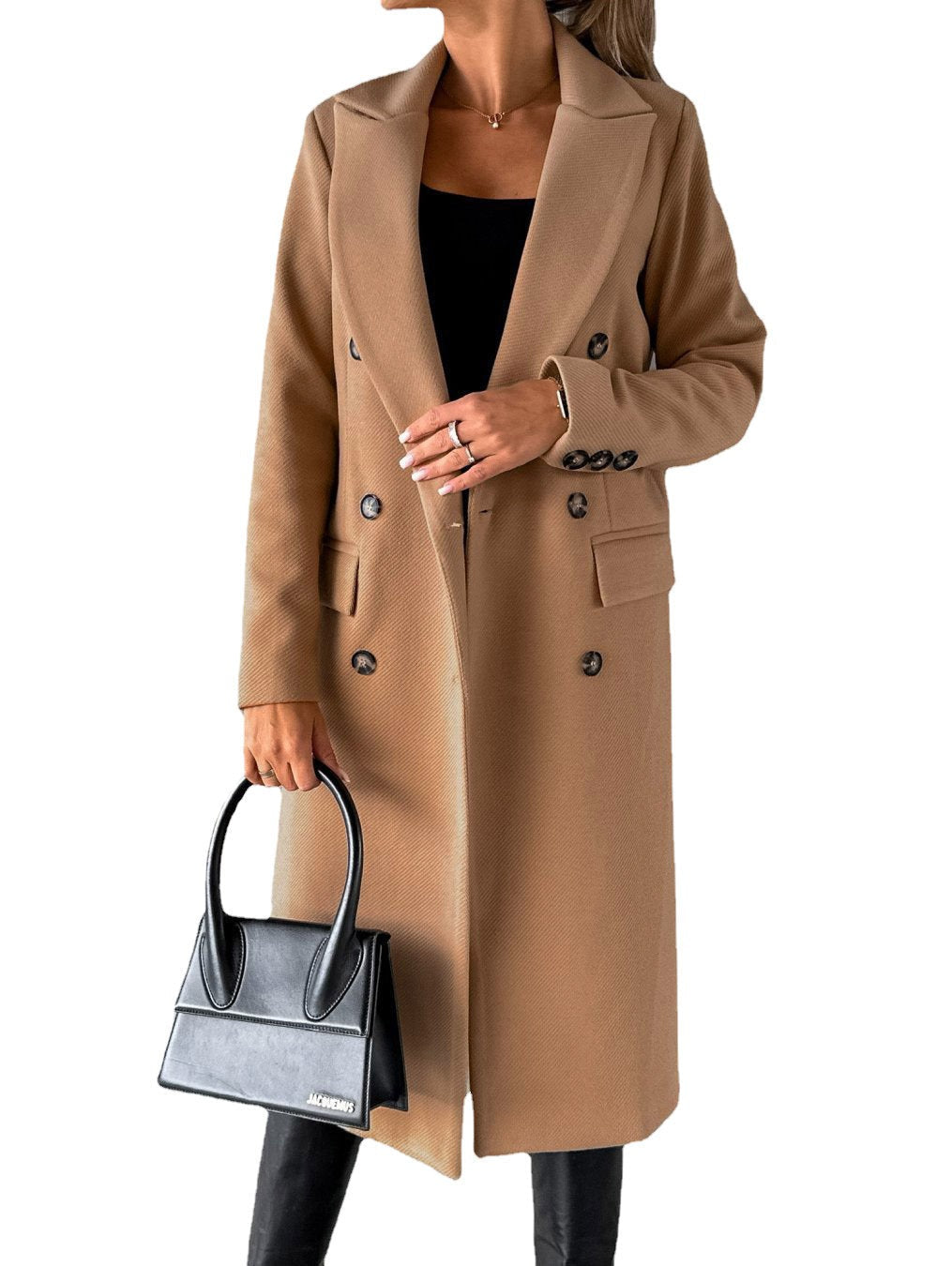 Claudia Renforth | Double-Breasted Longline Overcoat For Women
