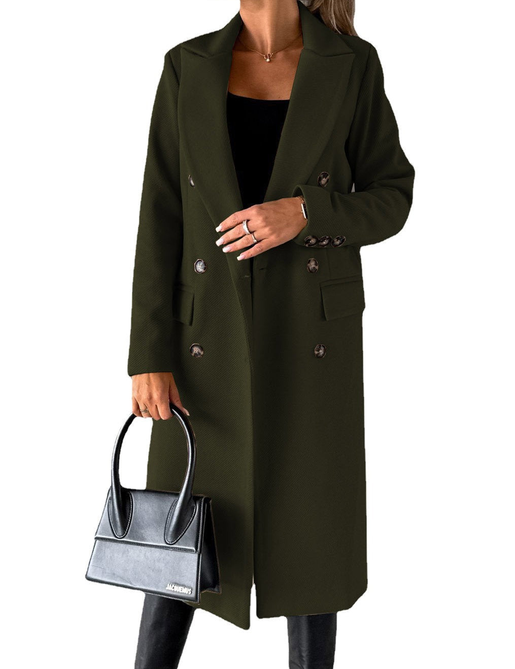 Claudia Renforth | Double-Breasted Longline Overcoat For Women