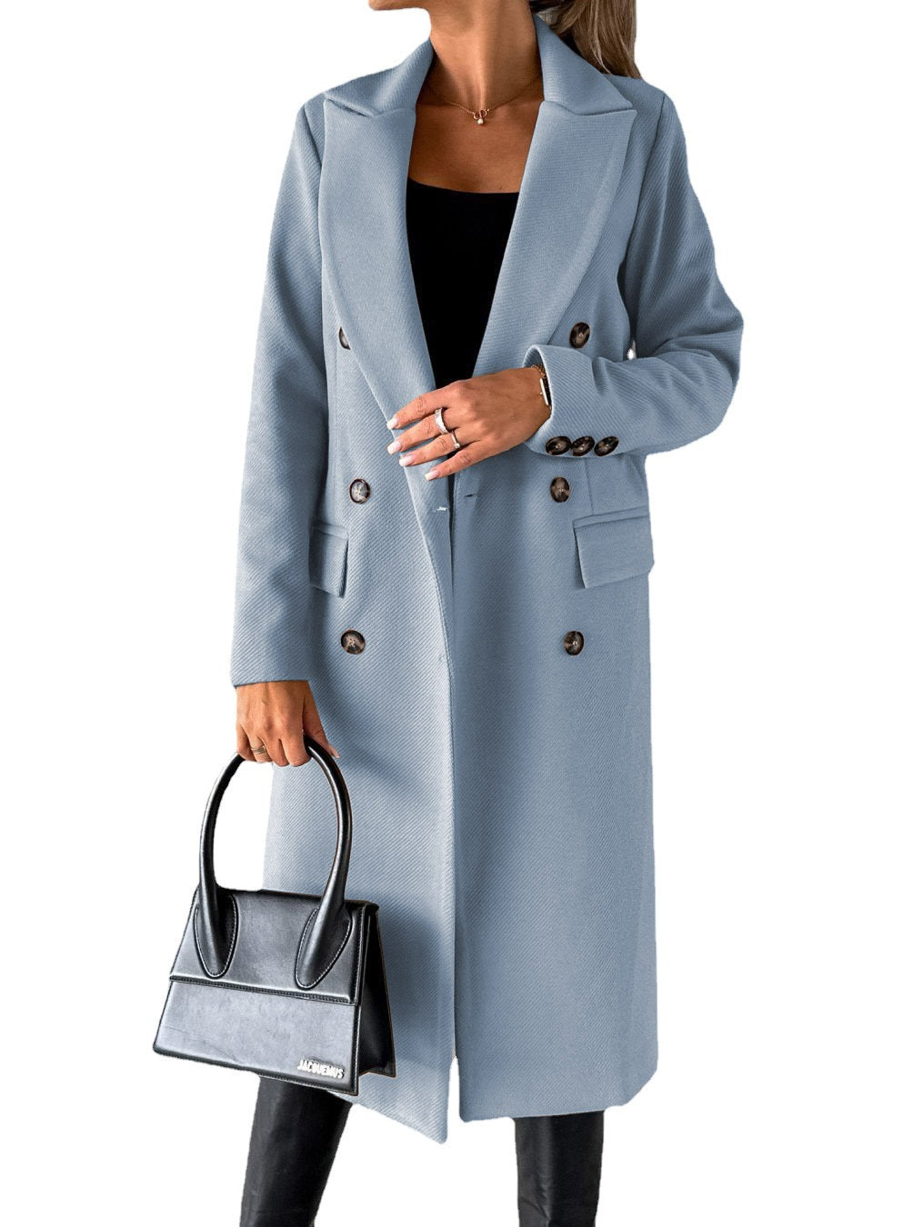 Claudia Renforth | Double-Breasted Longline Overcoat For Women