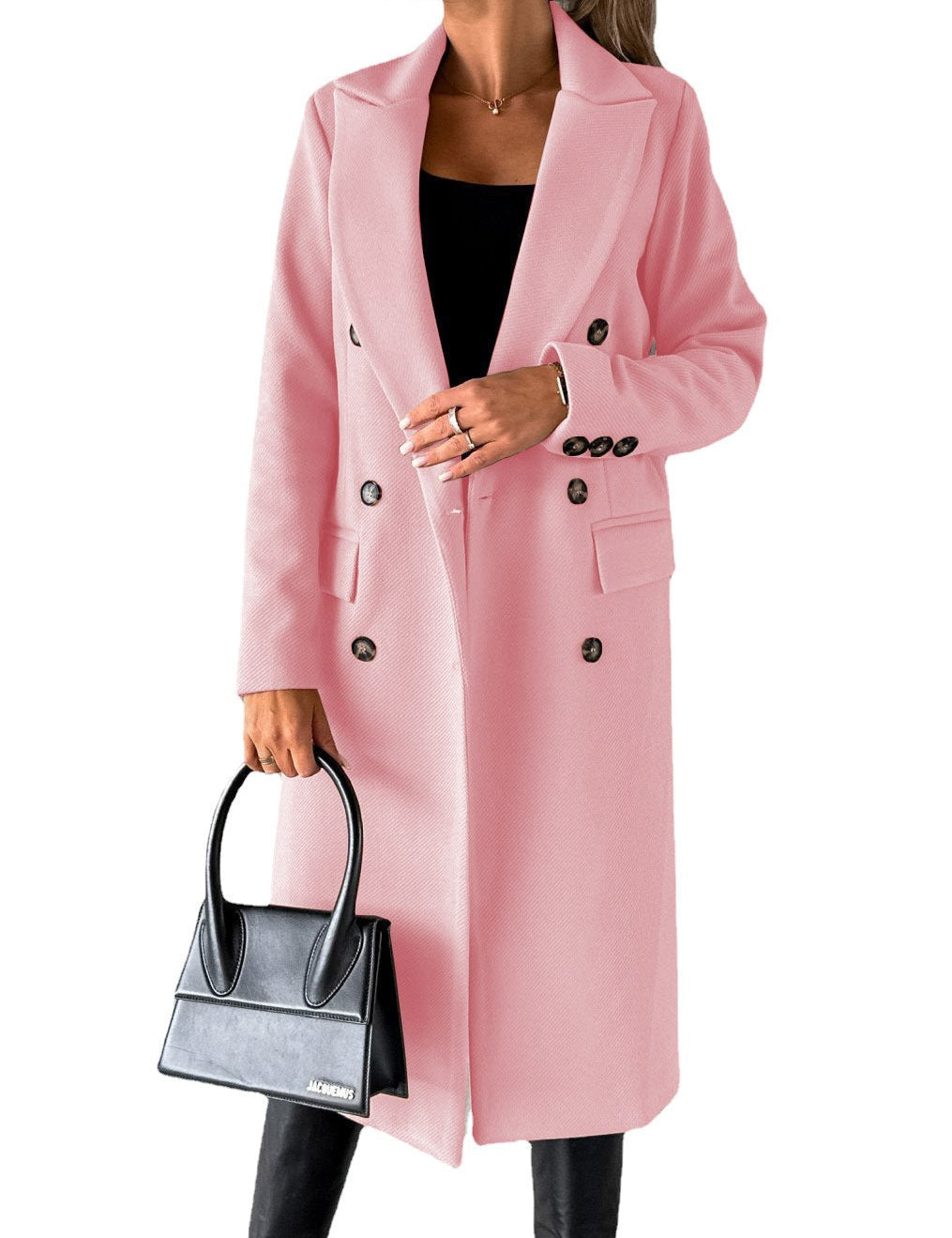 Claudia Renforth | Double-Breasted Longline Overcoat For Women