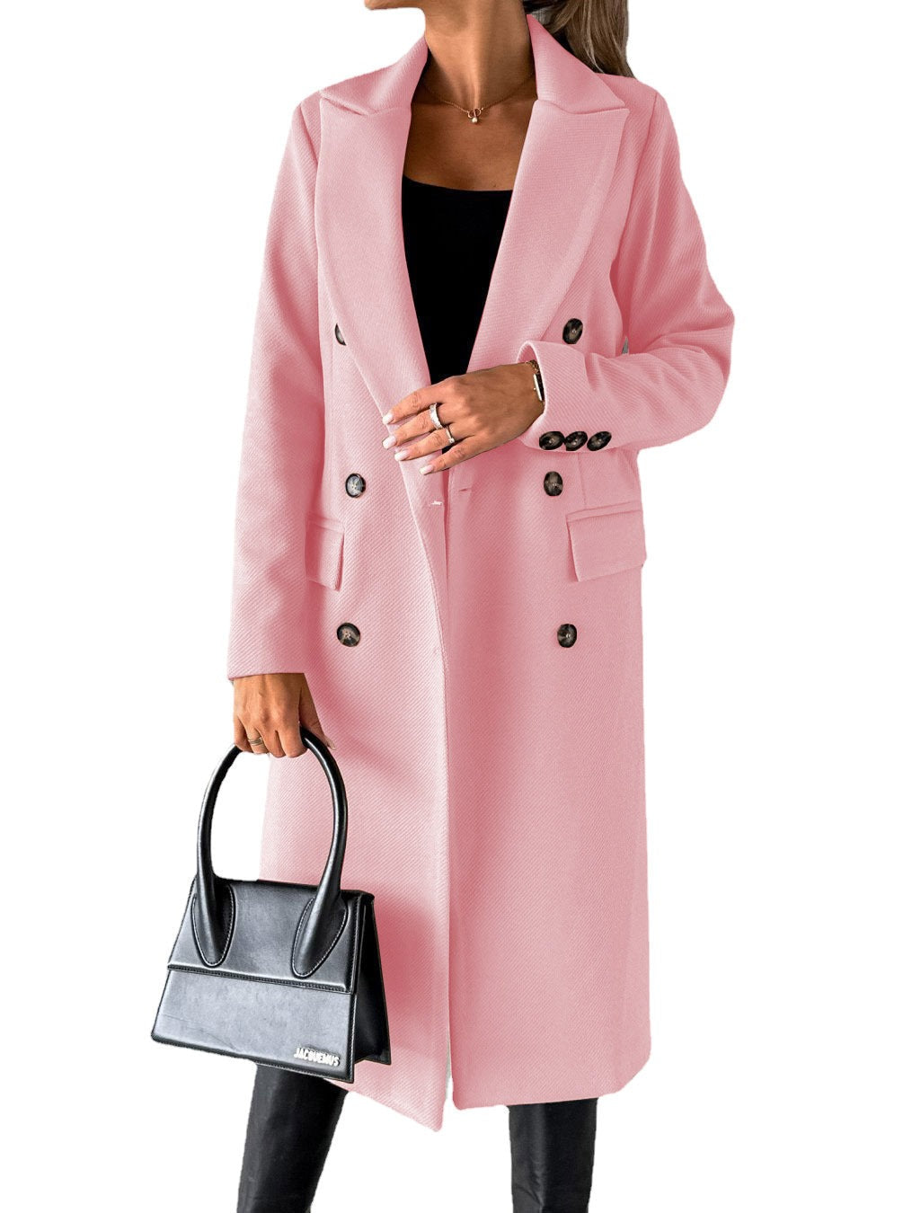 Claudia Renforth | Double-Breasted Longline Overcoat For Women
