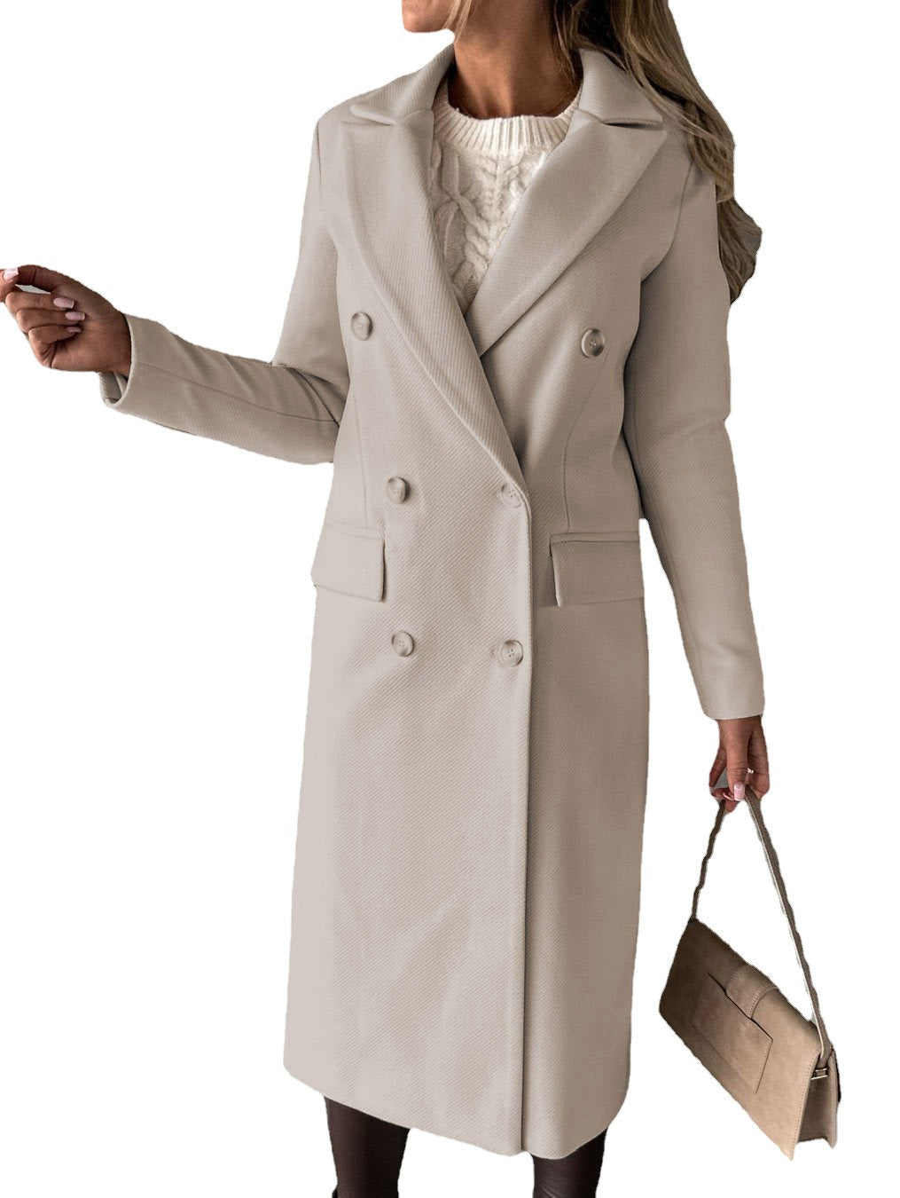 Claudia Renforth | Double-Breasted Longline Overcoat For Women