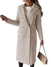 Claudia Renforth | Double-Breasted Longline Overcoat For Women