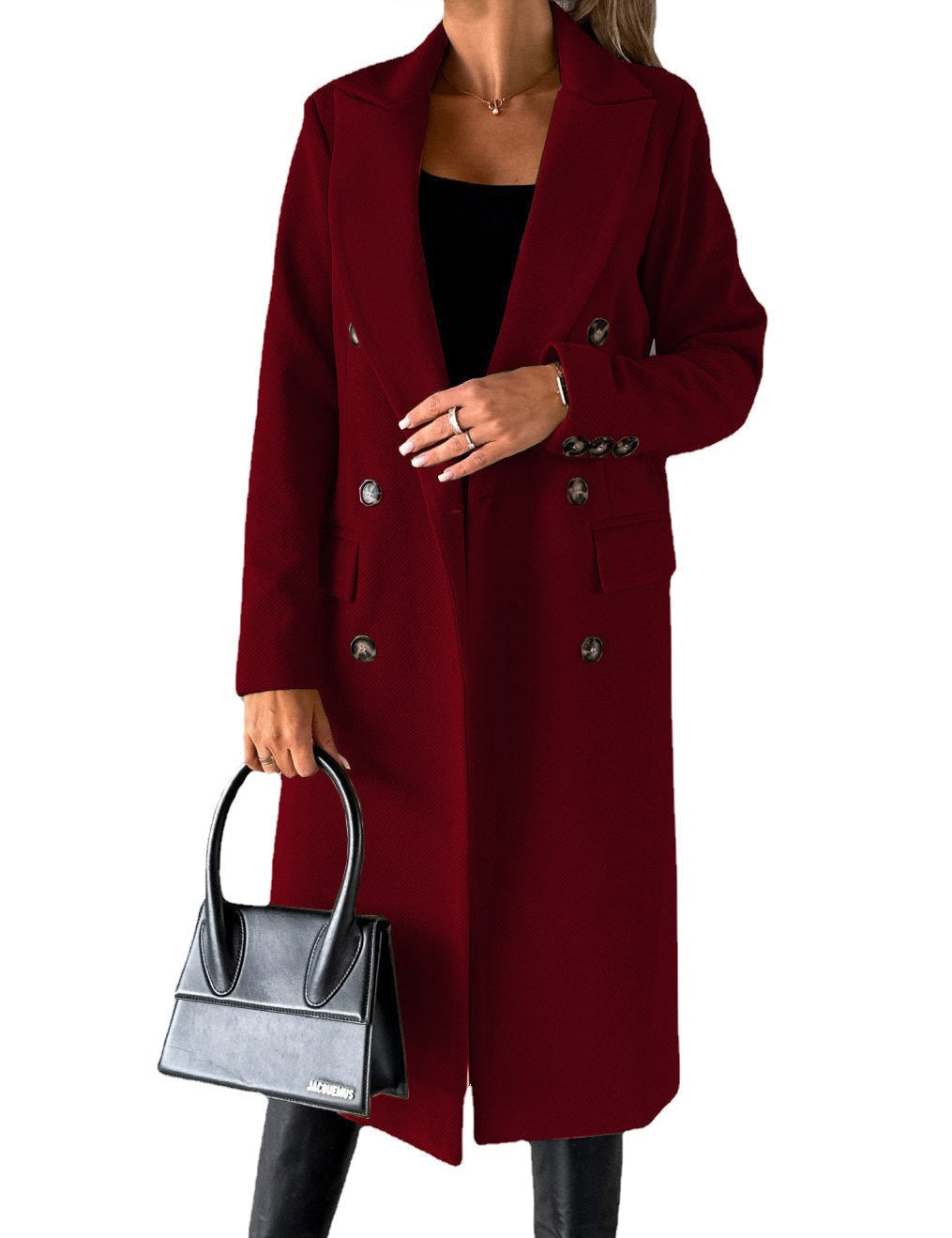 Claudia Renforth | Double-Breasted Longline Overcoat For Women