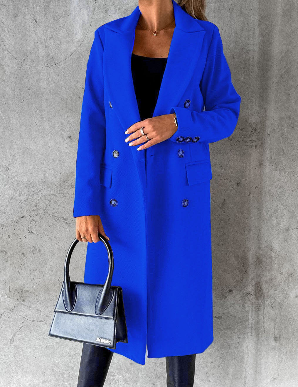 Claudia Renforth | Double-Breasted Longline Overcoat For Women