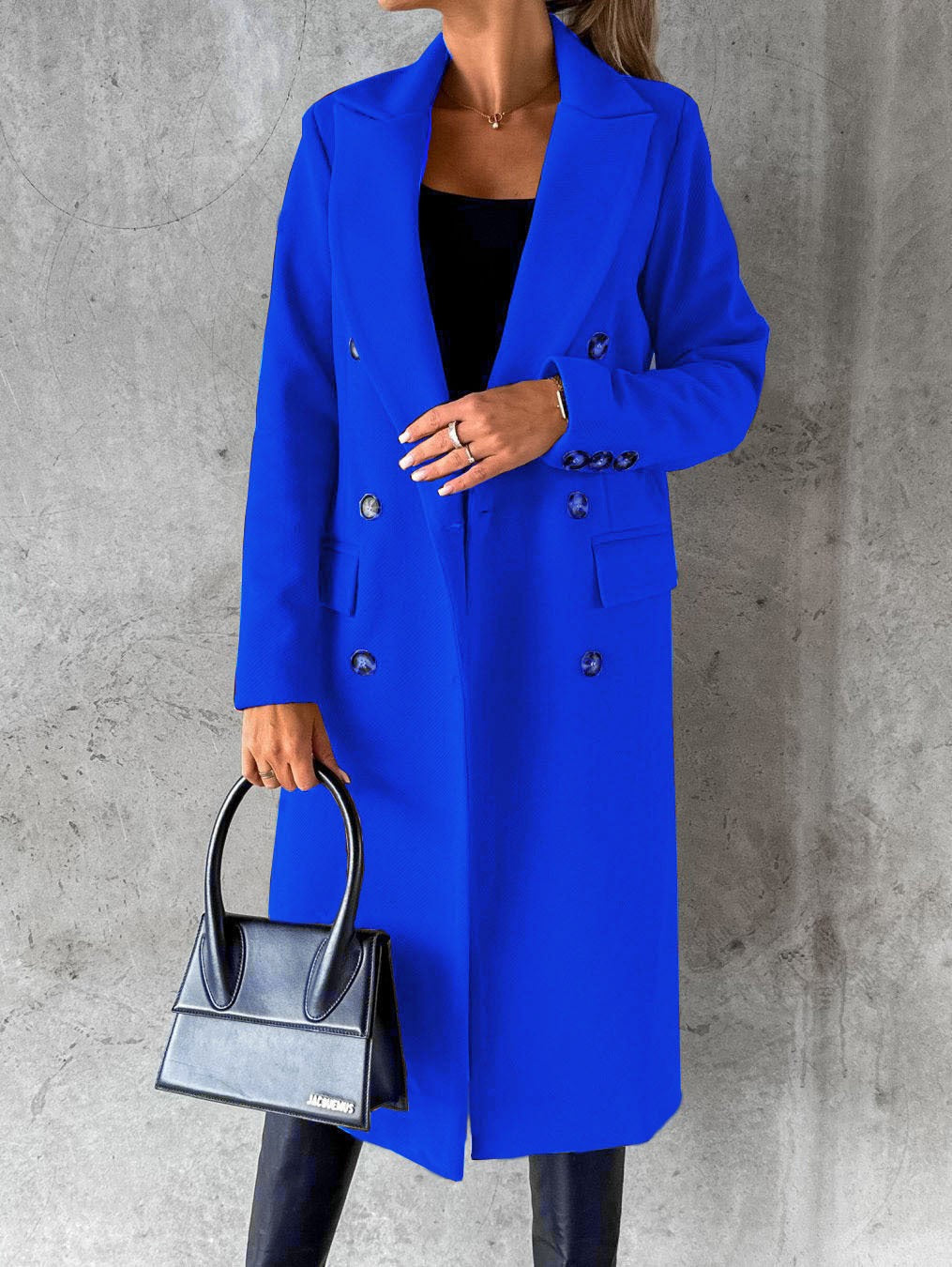 Claudia Renforth | Double-Breasted Longline Overcoat For Women