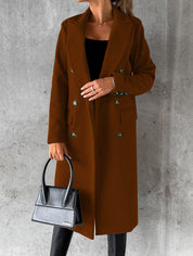 Claudia Renforth | Double-Breasted Longline Overcoat For Women