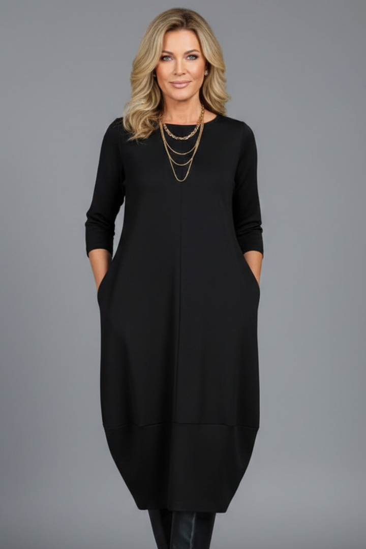 Theodora Blanchet | Relaxed Midi Dress with Pockets For Women
