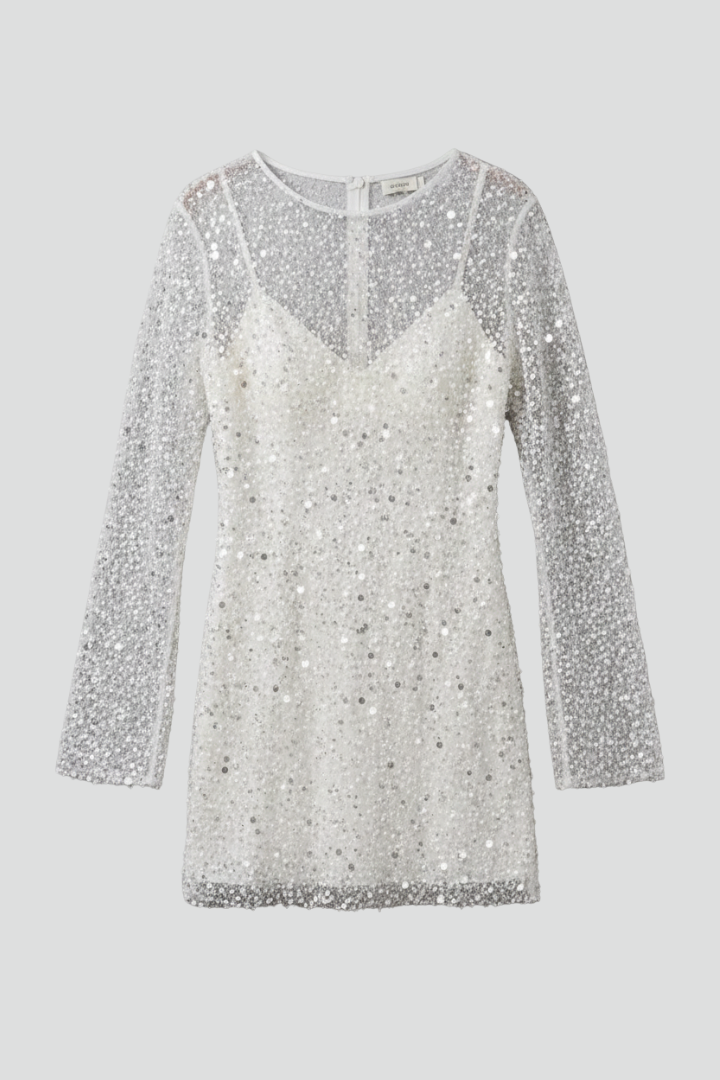 Seraphine Aldwell | Long Sleeve Sequin Mini Dress For Women