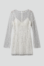 Seraphine Aldwell | Long Sleeve Sequin Mini Dress For Women