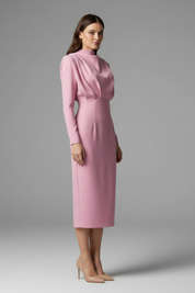 Evangeline Crestmore | Long Sleeve Midi Dress For Women