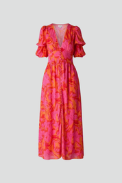 Delphine Sorrento | Tropical Print Maxi Dress For Women