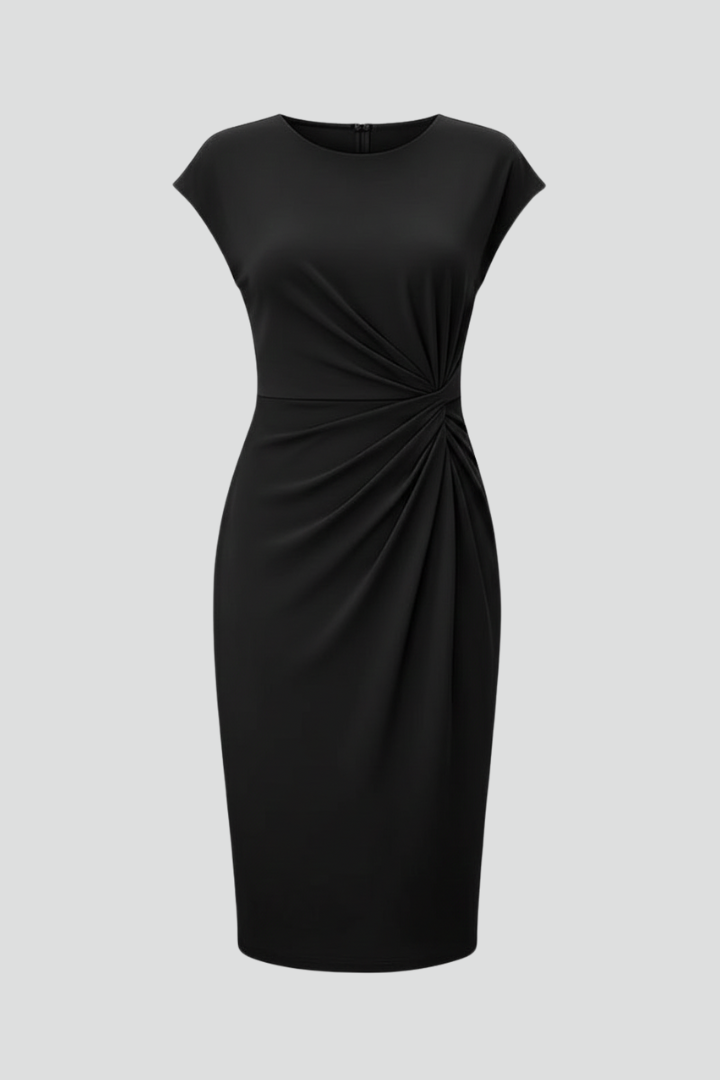 Veronique Ashdale | Ruched Waist Midi Dress For Women