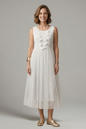 Adelaide Tremaine | Knit & Tulle Midi Two-Piece Set For Women