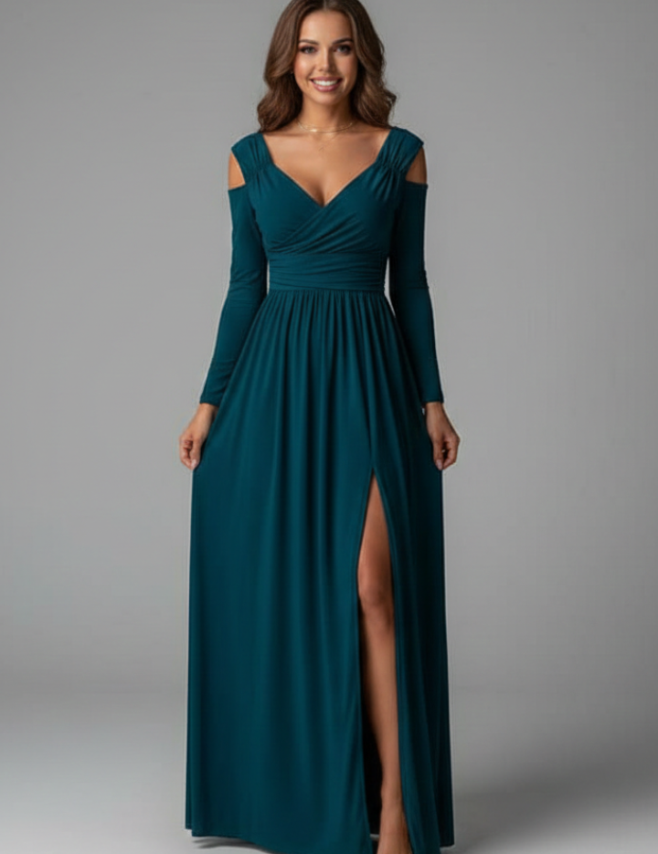 Lucinda Beaumont | Cold-Shoulder Maxi Dress For Women