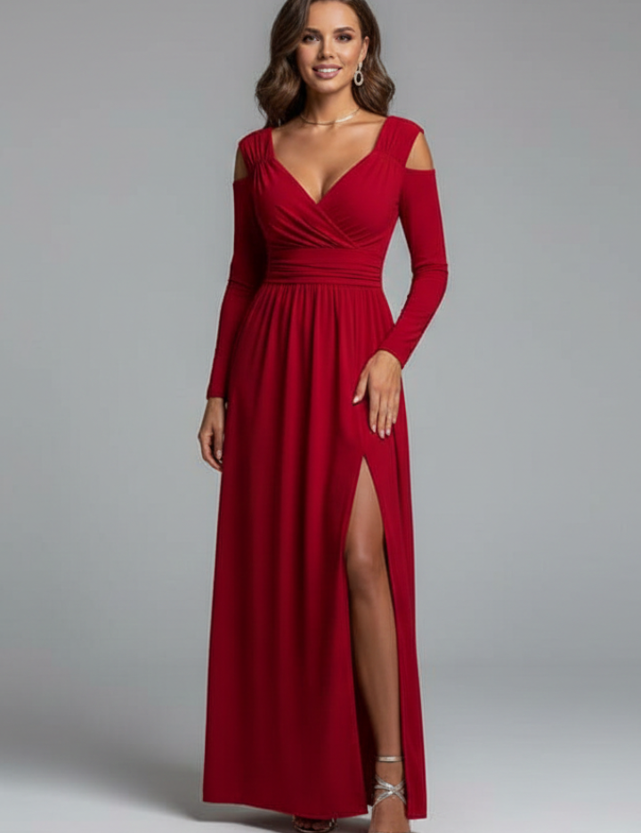 Lucinda Beaumont | Cold-Shoulder Maxi Dress For Women