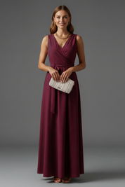 Vivienne Colette | Sleeveless Wrap Maxi Dress For Women