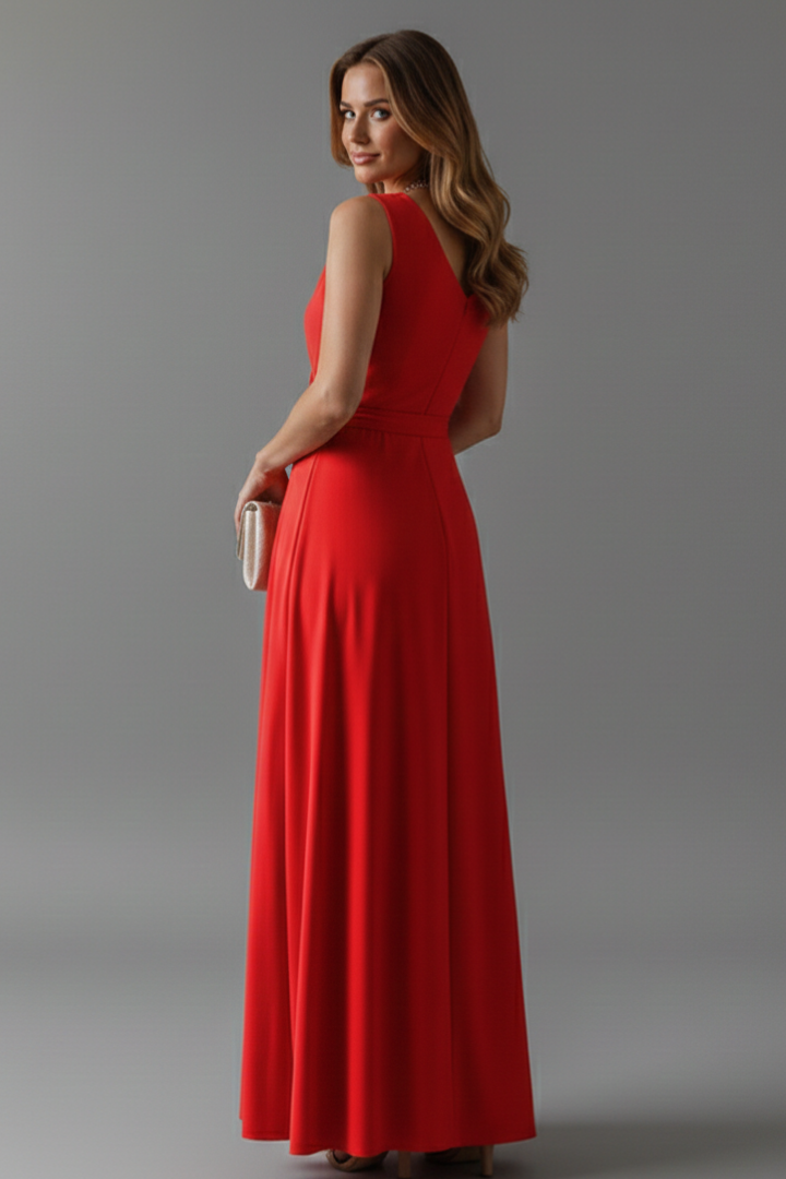 Vivienne Colette | Sleeveless Wrap Maxi Dress For Women