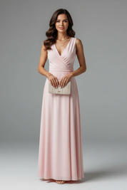 Vivienne Colette | Sleeveless Wrap Maxi Dress For Women