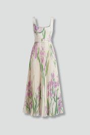Mirabel Fontclair | Floral Pleated Maxi Dress For Women