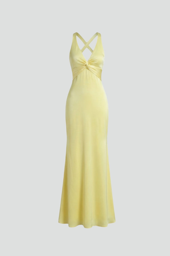 Antoinette Lacroix | Twist-Front V-Neck Maxi Dress For Women