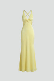 Antoinette Lacroix | Twist-Front V-Neck Maxi Dress For Women