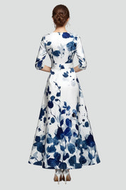 Annabelle Forsythe | Floral Print V-Neck Maxi Dress For Women