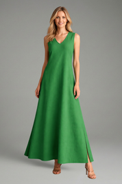 Marguerite Holloway | Sleeveless V-Neck Maxi Dress For Women