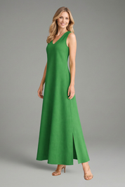Marguerite Holloway | Sleeveless V-Neck Maxi Dress For Women
