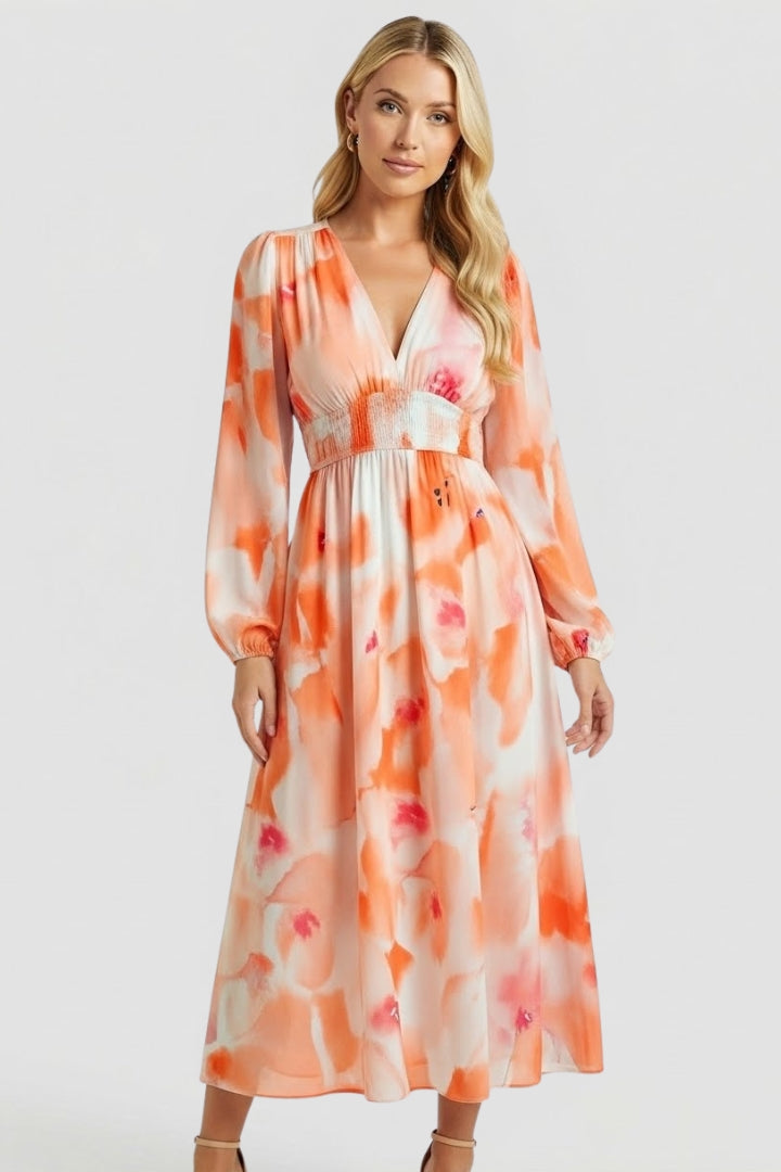 Beatrice Calloway | Floral Maxi Dress Long Sleeve For Women