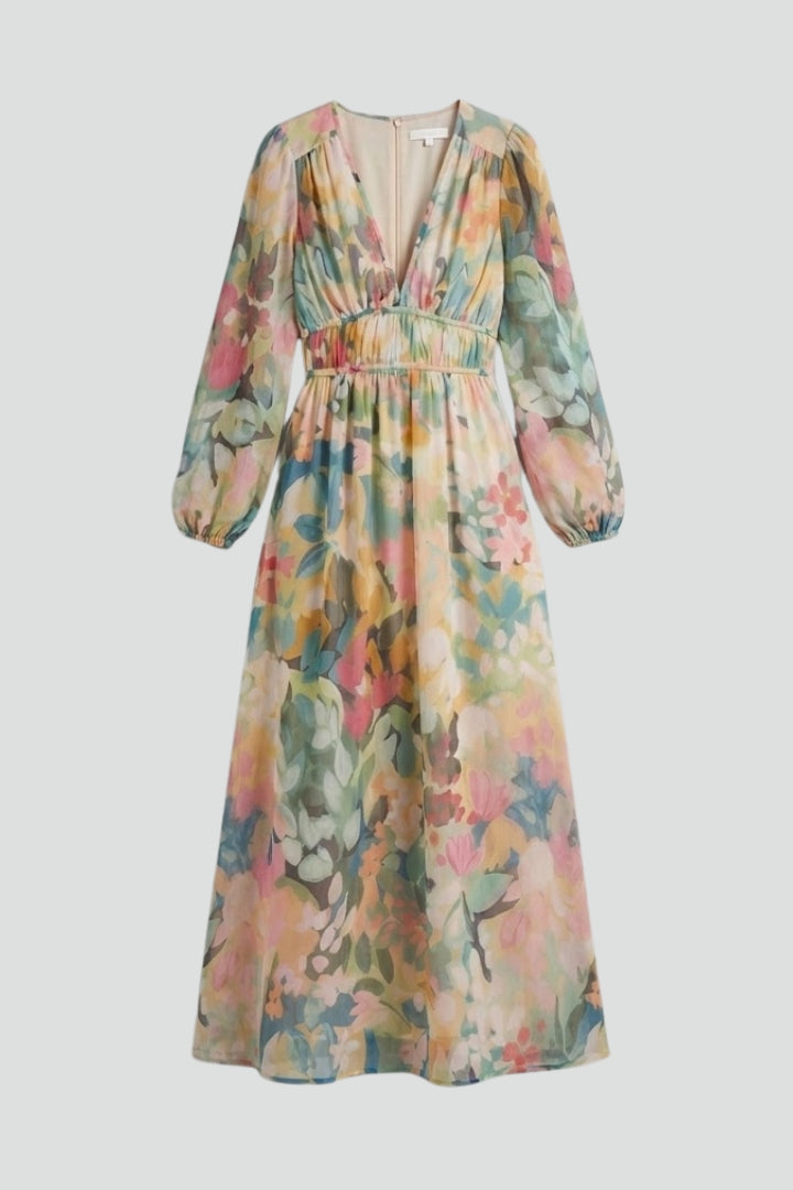Beatrice Calloway | Floral Maxi Dress Long Sleeve For Women