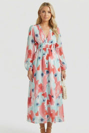 Beatrice Calloway | Floral Maxi Dress Long Sleeve For Women