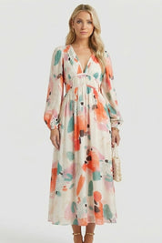 Beatrice Calloway | Floral Maxi Dress Long Sleeve For Women