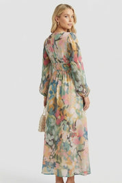 Beatrice Calloway | Floral Maxi Dress Long Sleeve For Women