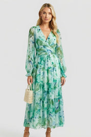 Beatrice Calloway | Floral Maxi Dress Long Sleeve For Women