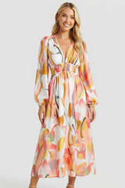 Beatrice Calloway | Floral Maxi Dress Long Sleeve For Women