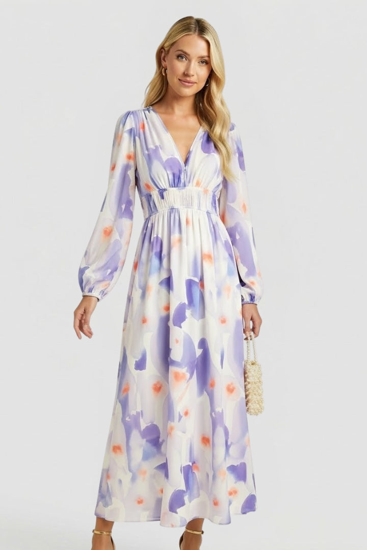 Beatrice Calloway | Floral Maxi Dress Long Sleeve For Women