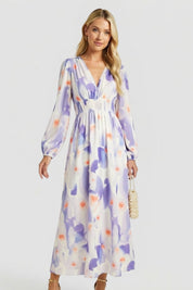 Beatrice Calloway | Floral Maxi Dress Long Sleeve For Women