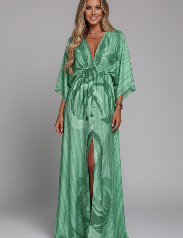 Paloma Sinclair | Printed Kaftan Maxi Dress For Women