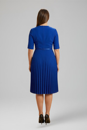 Alexandra Pemberton | Belted Pleated Midi Dress For Women