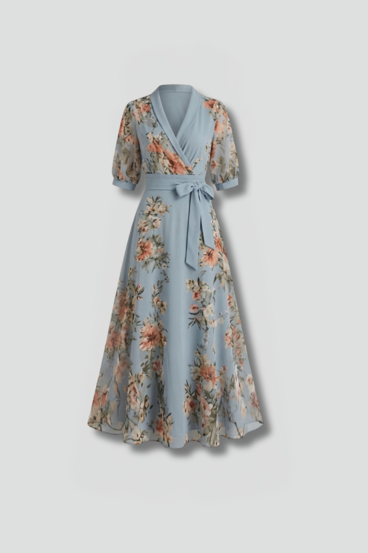 Isobel Carmichael | Floral Wrap Midi Dress For Women